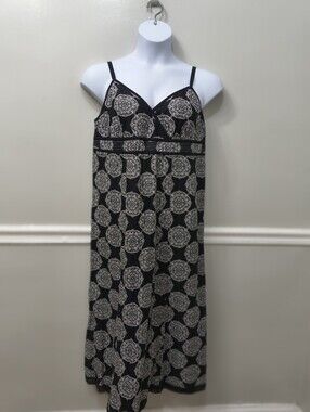 Style & Co.Midi/Maxi Cotton Dress Black 16P Casual Summer Peppy Vacation Resort